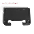 Black foldable car laptop stand and dining table with 42x28cm surface area