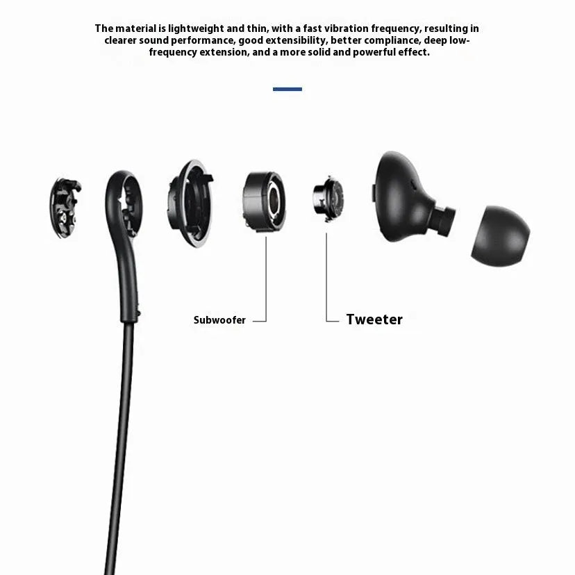 Decoding Digital extra bass wired earbuds with 3.5mm jack for Samsung Note10 S10 S8, simple plastic design, 1.2m cord