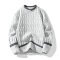 Men's two-piece modal and acrylic sweater set in loose fit sports style
