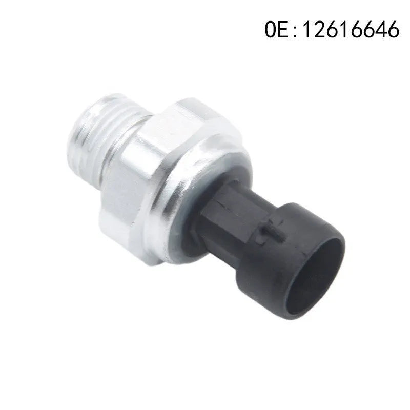 Silver metal fuel pressure sensor for GM vehicles, part numbers 12616646 12677836 D1846A.