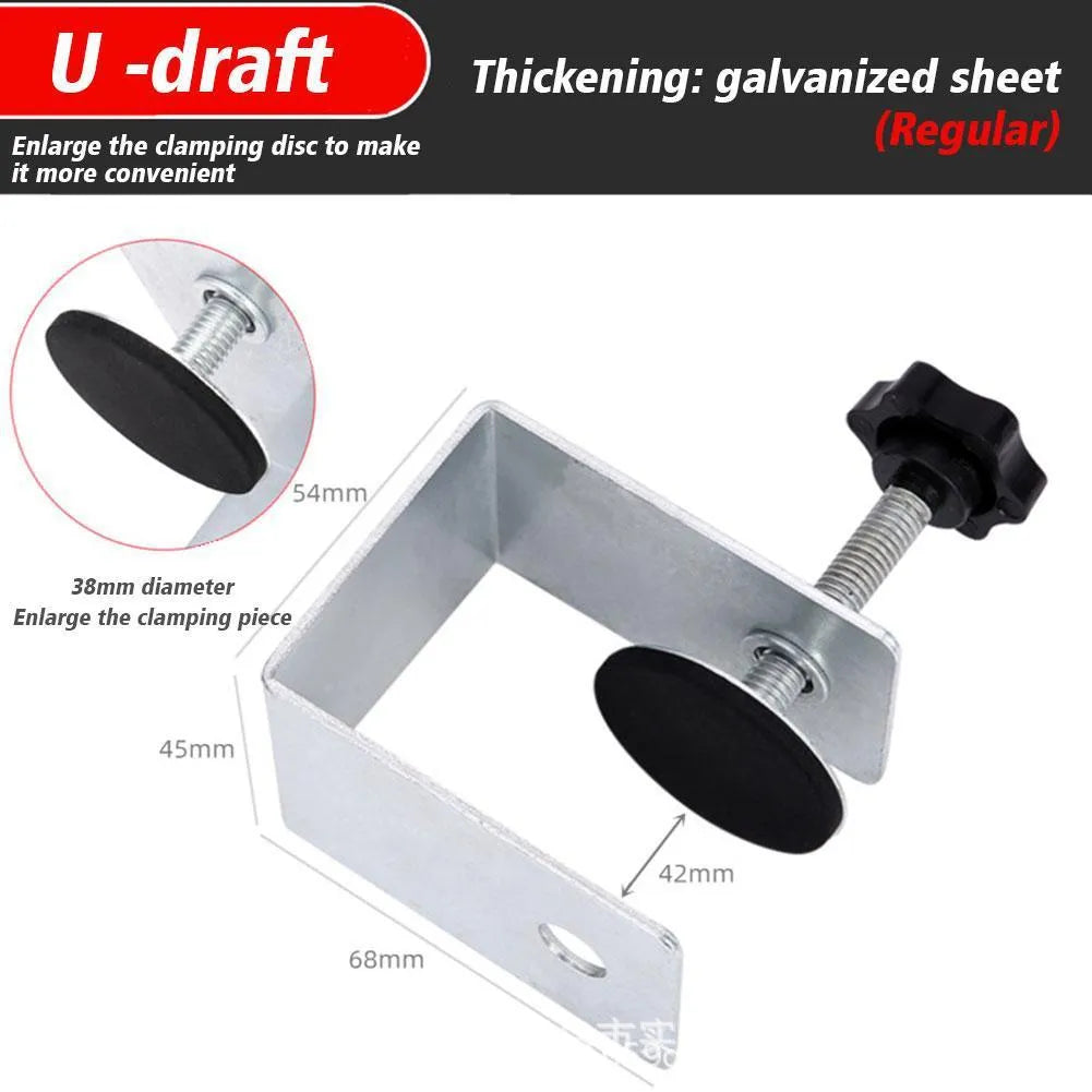 Metal drawer panel fixing clips in stainless steel or galvanised sheet with three format options