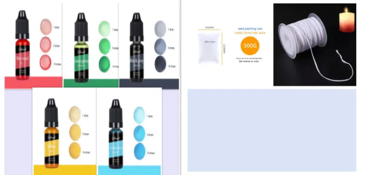30 colour candle dye pigment concentrate in 10ml bottles for DIY candle and soap making