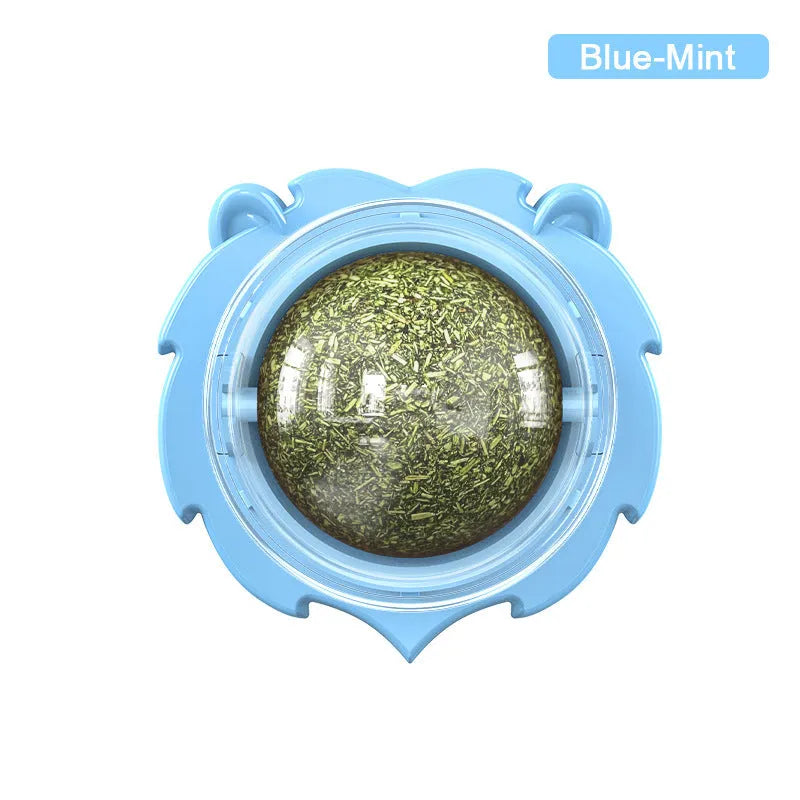 Lion-shaped cat toy with molar design in blue, orange or pink colours