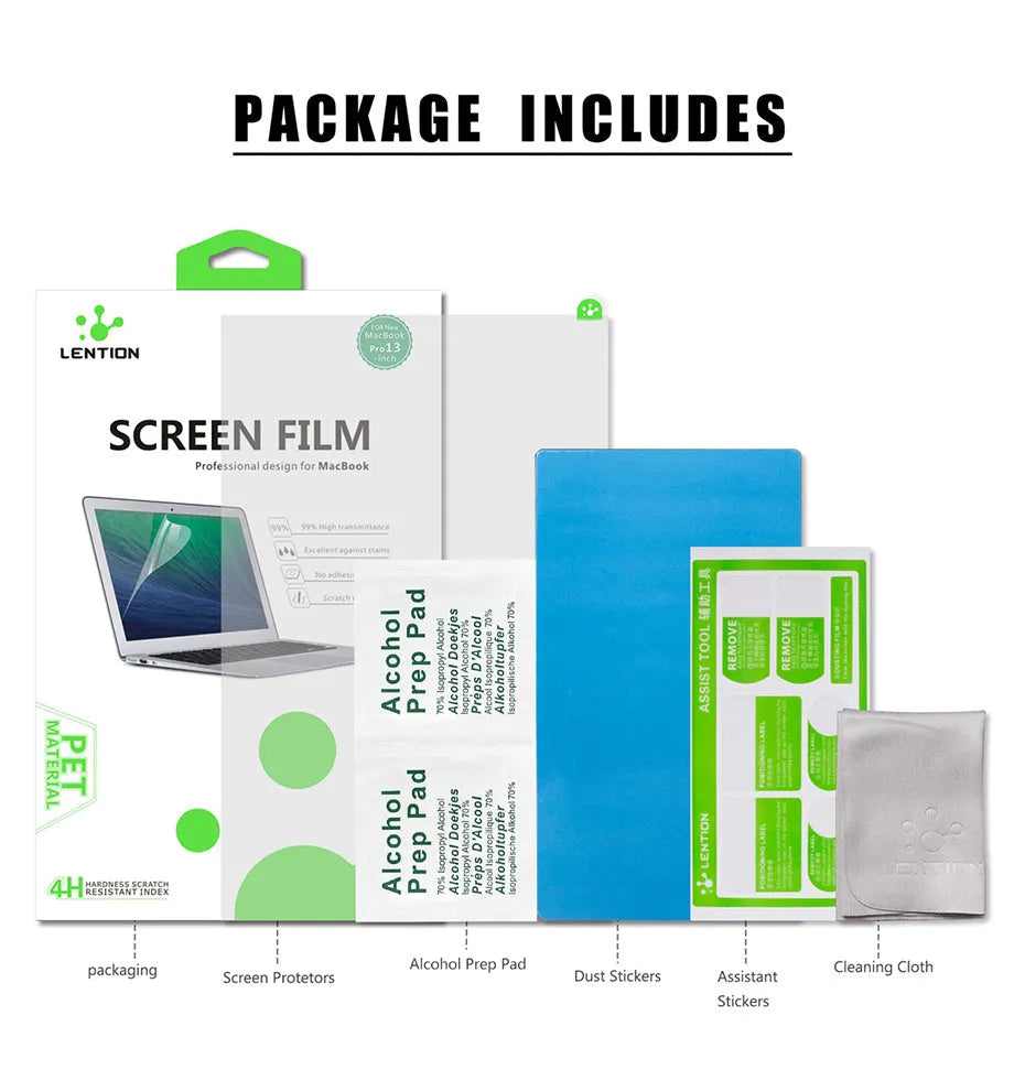 Lansheng matte anti-scratch screen protector for Apple MacBook Pro 13-inch laptop