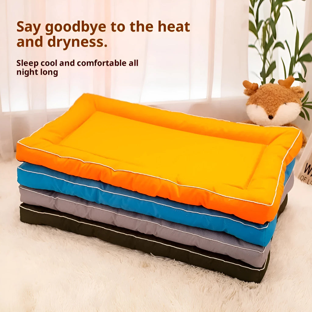 Breathable Oxford cloth kennel pad for dogs in orange colour, size L 70x45cm