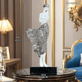 48cm tall sculptured character ornament in modern style with rose gold finish