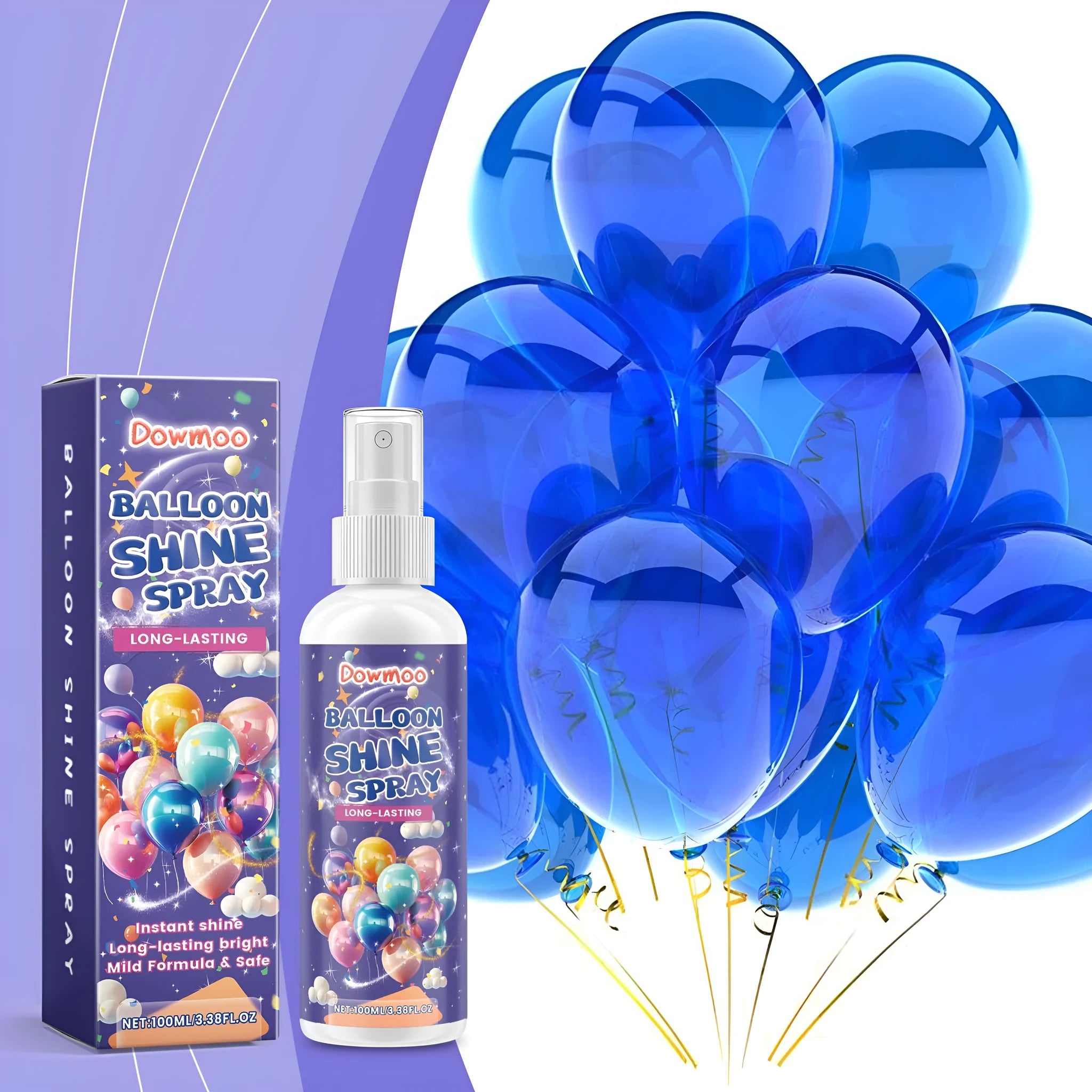 100ml balloon surface texture spray aerosol can for adding shiny lustre to event balloons