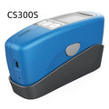 Ceramic and stone portable glossiness tester showing CS300, CS300S, and CS380 model variants.