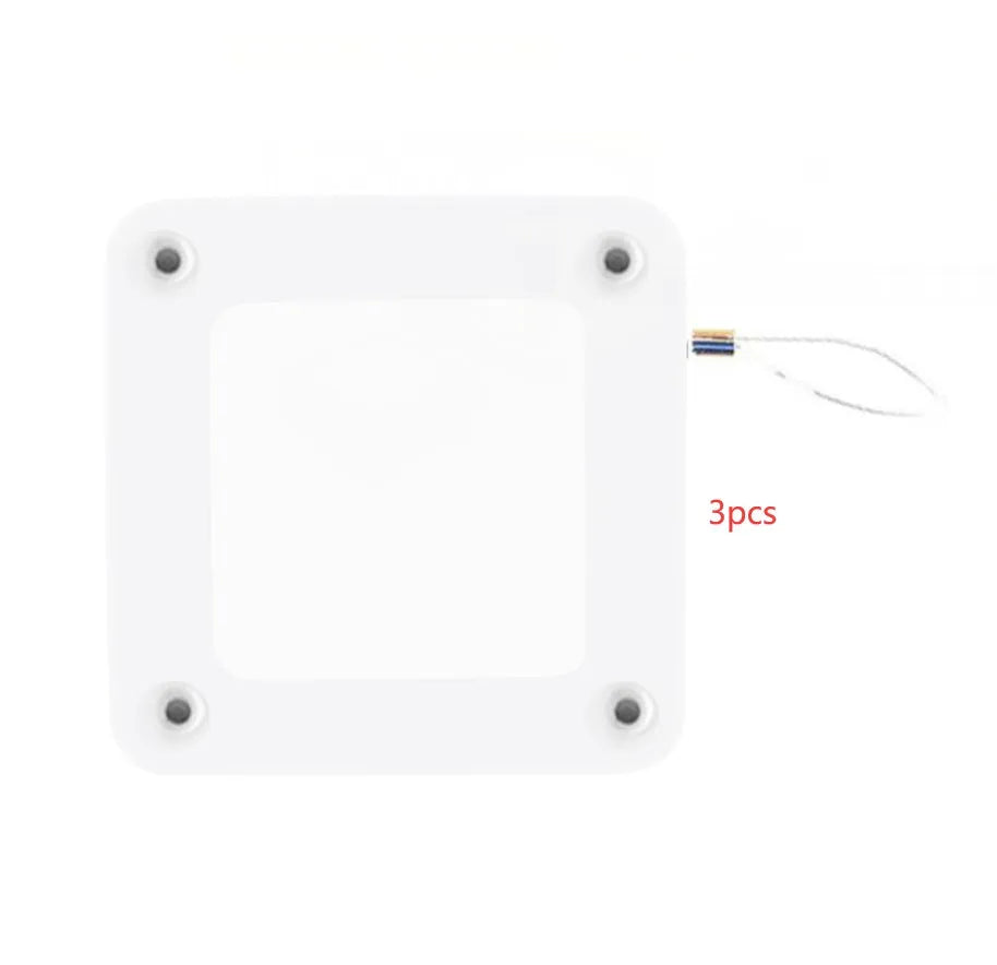 Automatic door closer with adhesive installation for sliding and glass doors in black or white