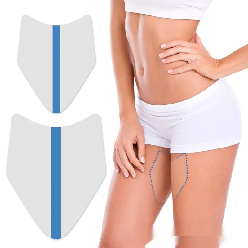 Transparent aircraft-shaped PE film anti-wear stickers for inner thigh moisture protection in multiple pack sizes