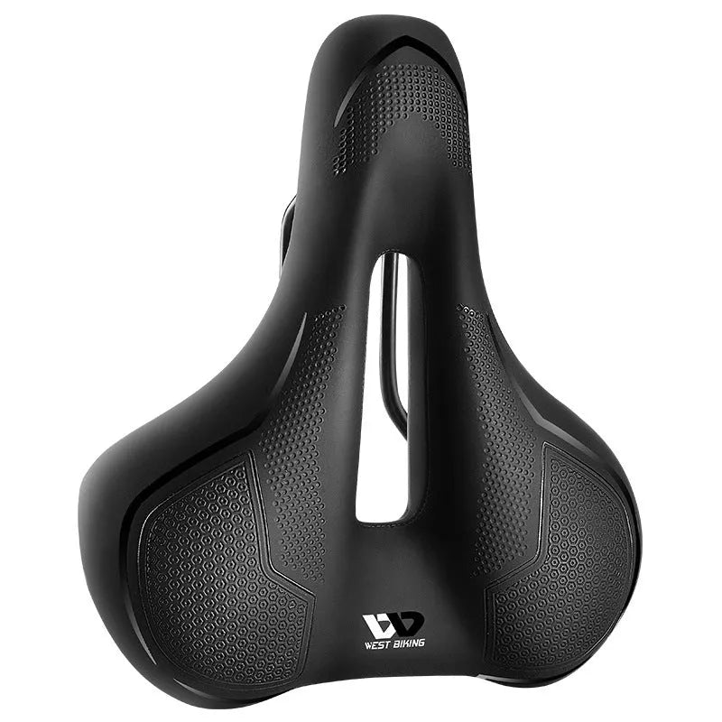 West Rider bicycle saddle cushion with high-elastic sponge and leather cover in black and colourful styles.