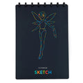 Children's drawing book A4 size with PP cover in black, orange, and white options