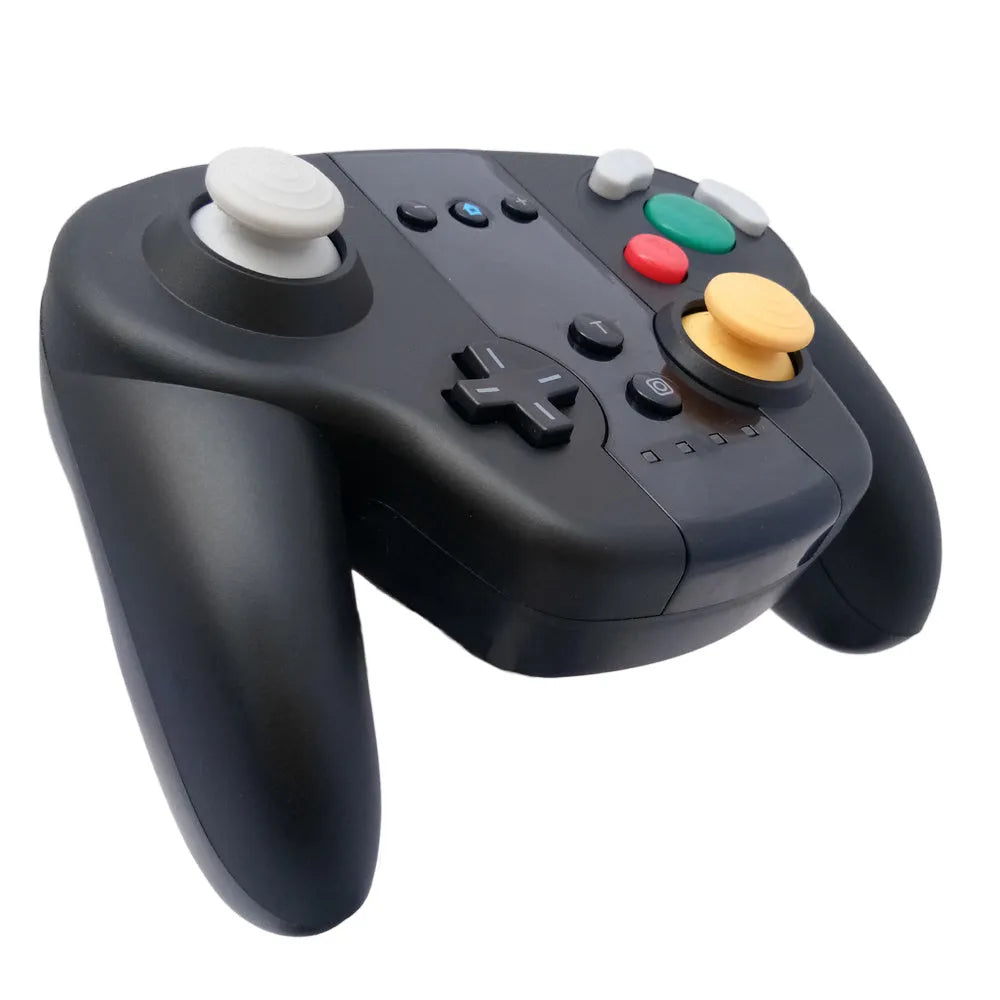 Black wireless gamepad with NFC function for Nintendo Switch consoles