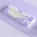 Wireless Bluetooth mechanical keyboard with metal construction and LED backlighting