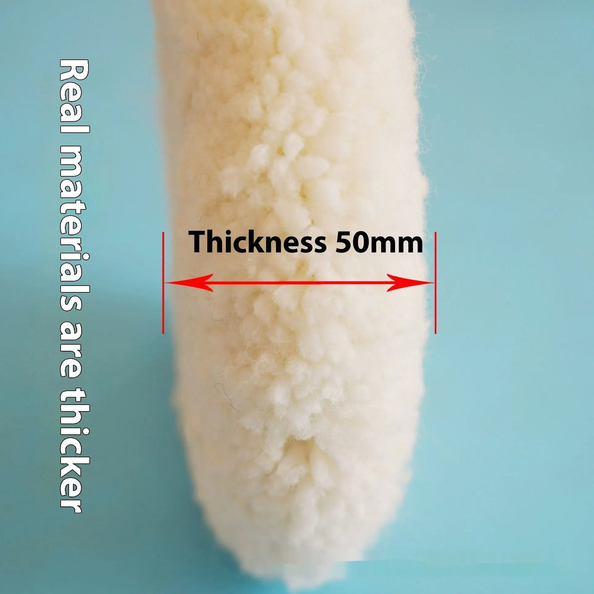 8-inch double-sided pure wool polishing wheel with M16 aperture for car paint mirror finishing