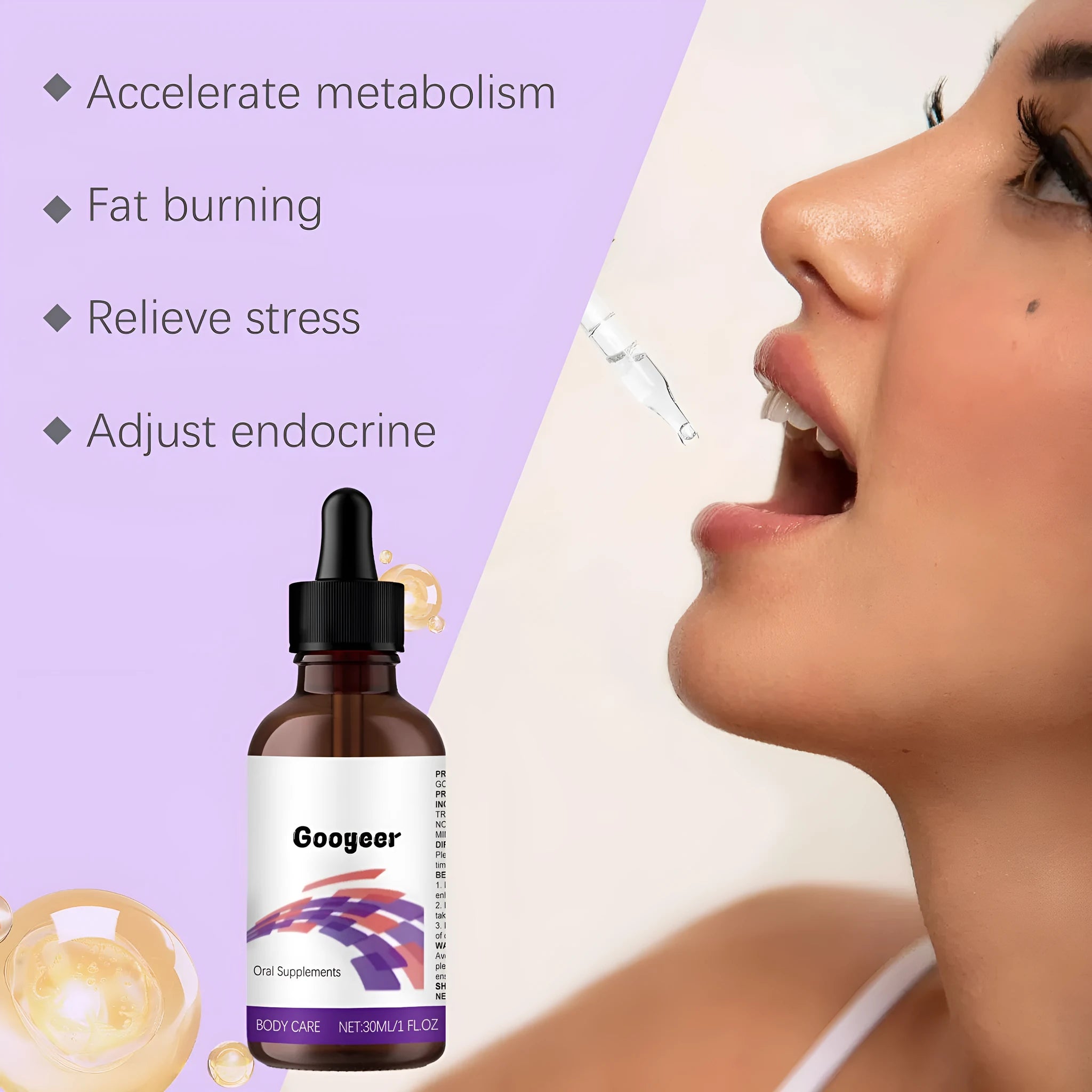Googeer 30ml body treatment liquid bottle for topical external application
