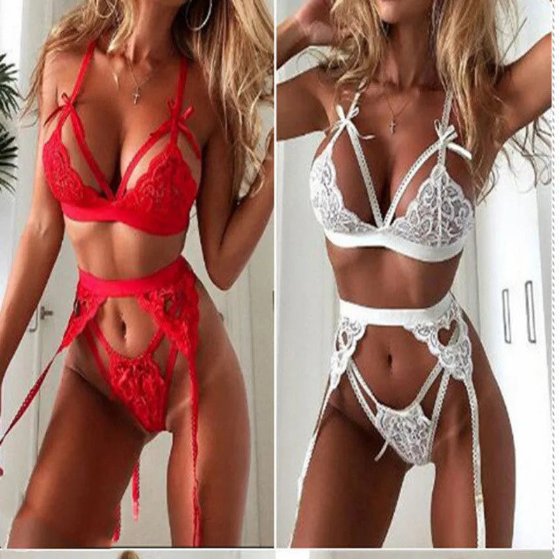 Red lace lingerie cosplay costume with polyester fabric for female cute girl type characters