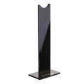 Pink detachable headphone stand with non-slip silicone base measuring 14x7.5x25.5cm