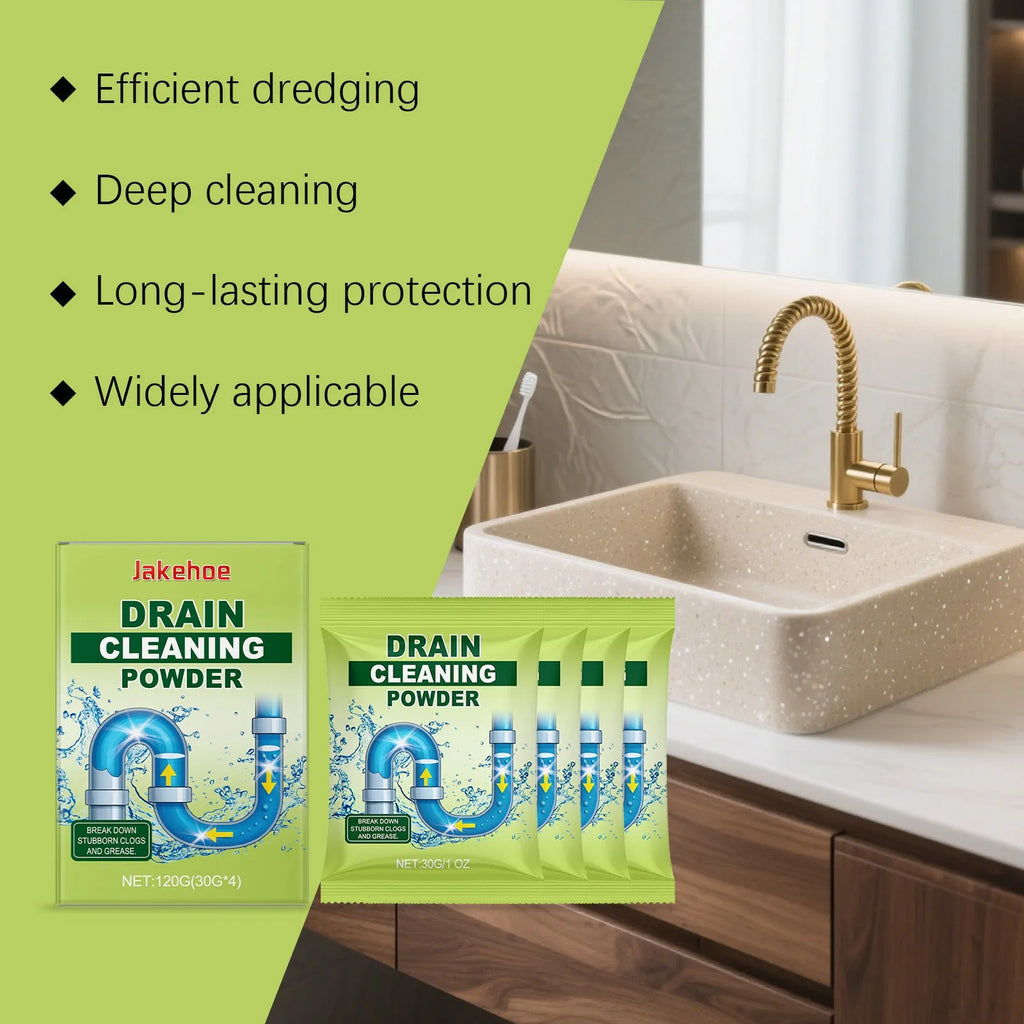 120g drain cleaning powder chemical unblocker for sinks and basins