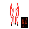 High brightness waterproof helmet light bar with LED strips in red and white colours mounted on a bike helmet