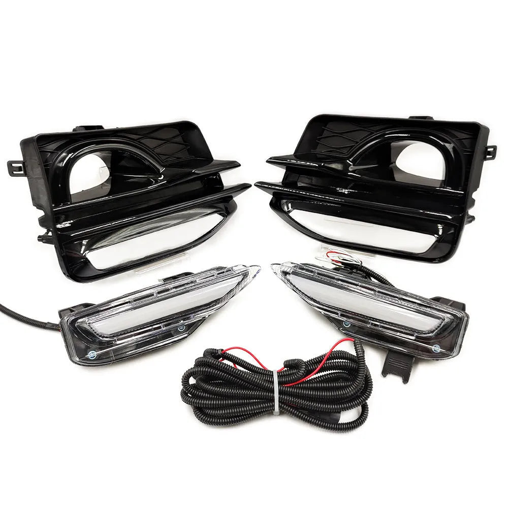 Infiniti Q50 Q70 front bumper LED daytime running light and turn signal assembly