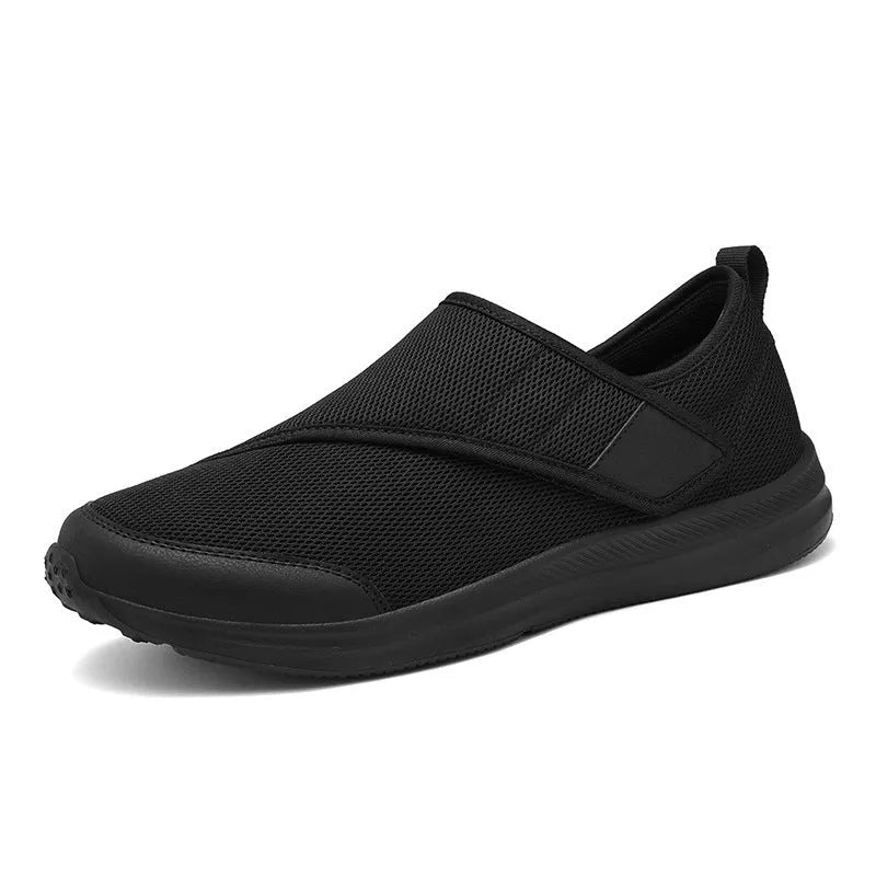 Summer outdoor walking shoes with mesh upper and Velcro closure in four colour options