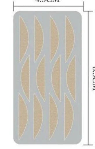 No glue eyelid stickers in three sizes L, M, S made from non-woven fabric