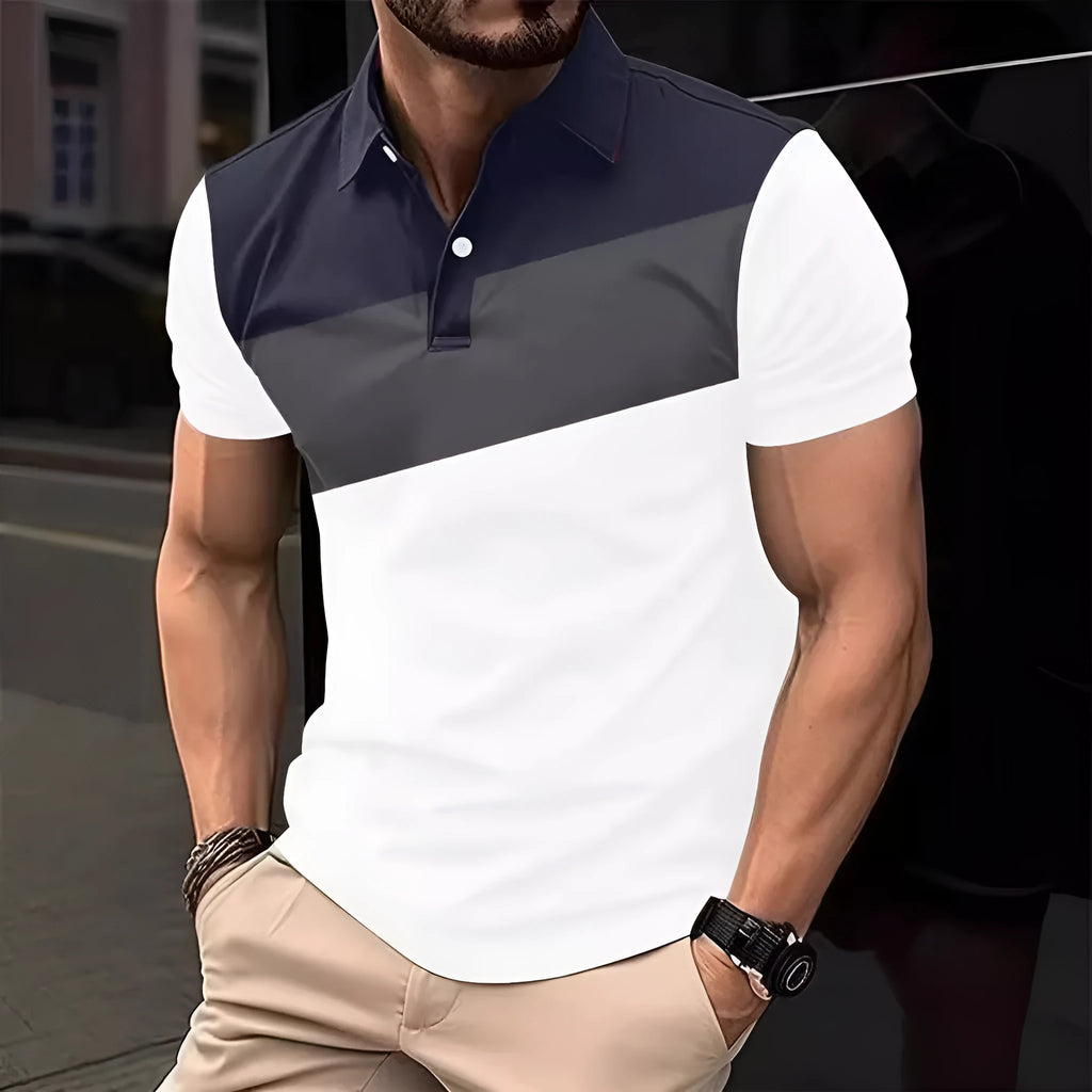 Men's loose fit short sleeve t-shirt featuring a colourful 3D digital printed pattern.