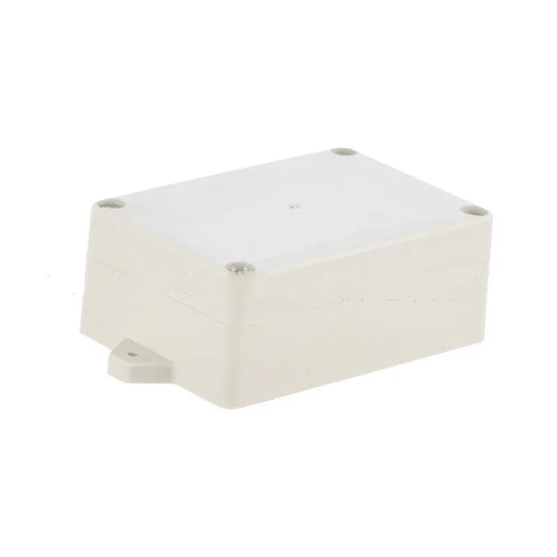 Grey ABS plastic IP65 waterproof instrument box for security system components.