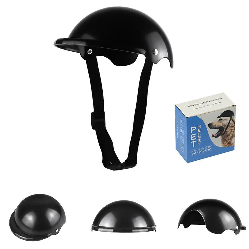 Small S size plastic pet safety helmet for dogs and cats in four colour options