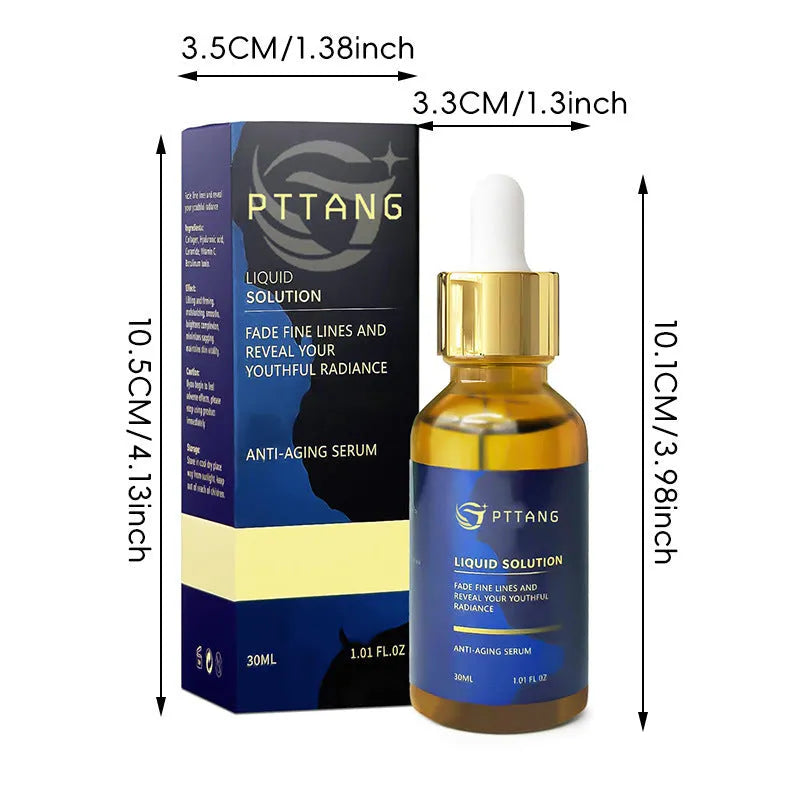 Glorious Facial Liquid moisturiser bottle measuring 10.1cm tall