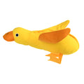 Yellow teddy toy with duck doll sound feature for dog training and chewing