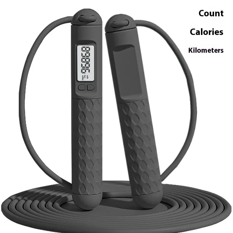 Skipping rope with ABS handles and bearing mechanism for fitness training