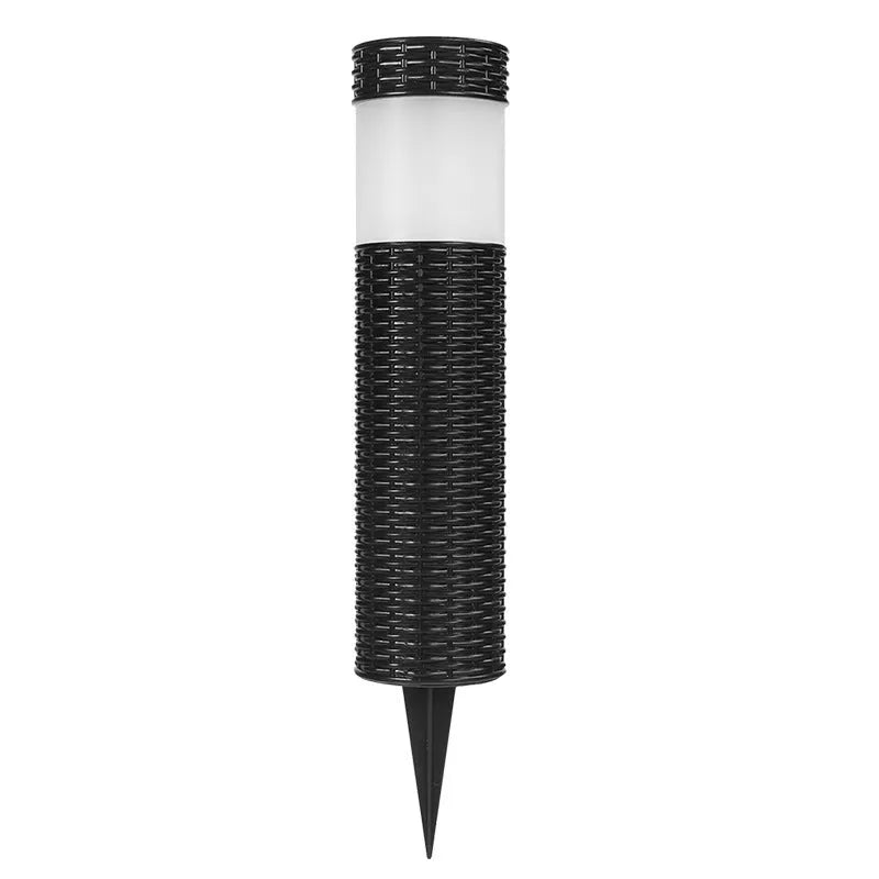 65cm tall outdoor garden light with abstract flame design for courtyard and patio lighting