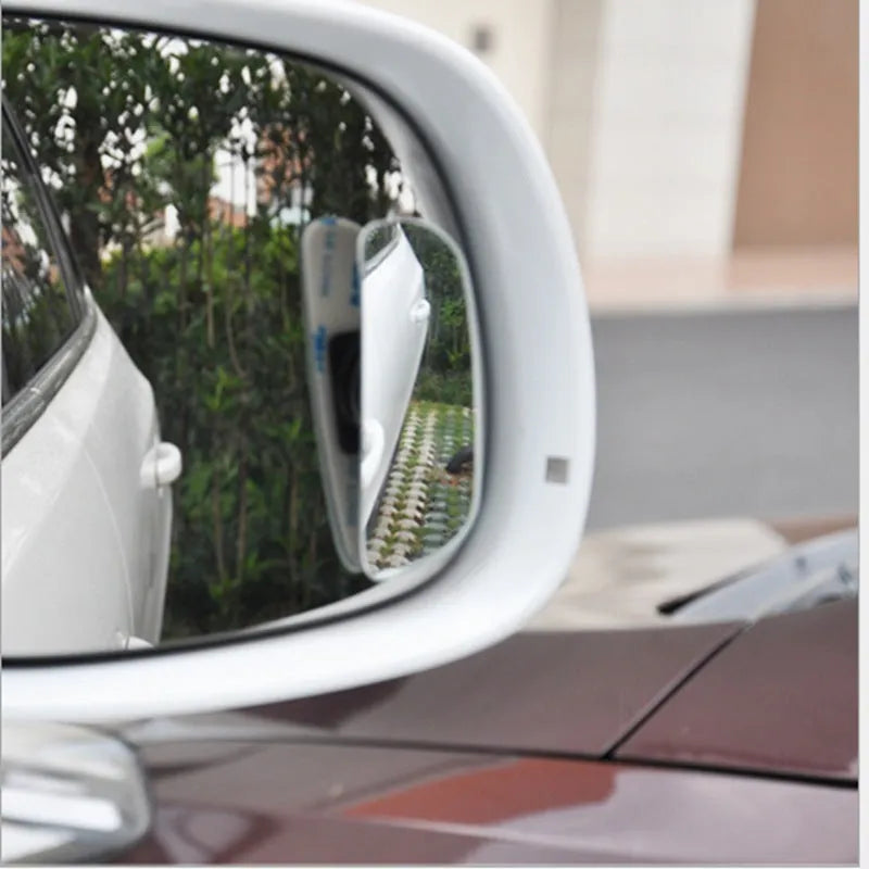 Black framed glass adjustable blind spot mirror for car rearview with DM series colour options