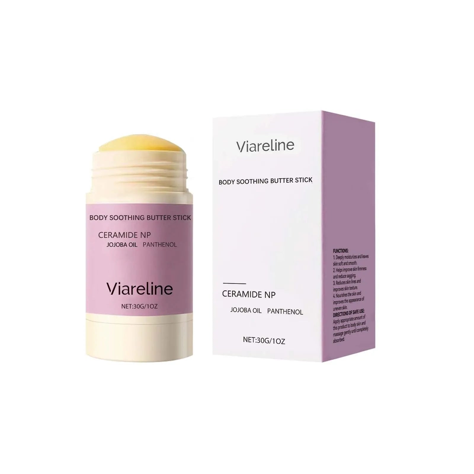 Anti-wrinkle firming body soothing stick 30g capacity with ceramide NP formula