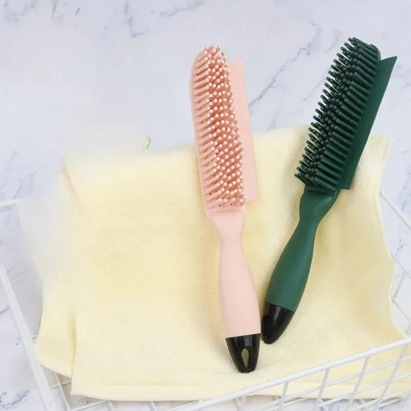 Green dog brush with massage teeth and wool sticker fabric hair collector for pet grooming