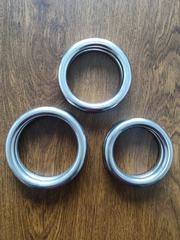 Iron Arm Skill Wing Chun carbon steel training ring in three sizes for martial arts strength exercises