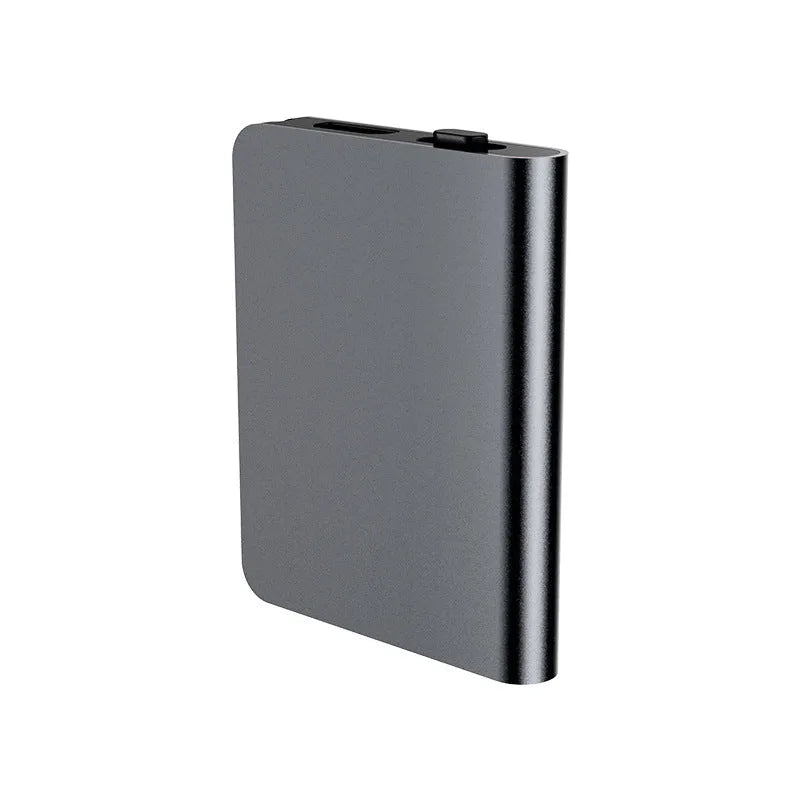 Black digital voice recorder with zinc alloy case and USB port