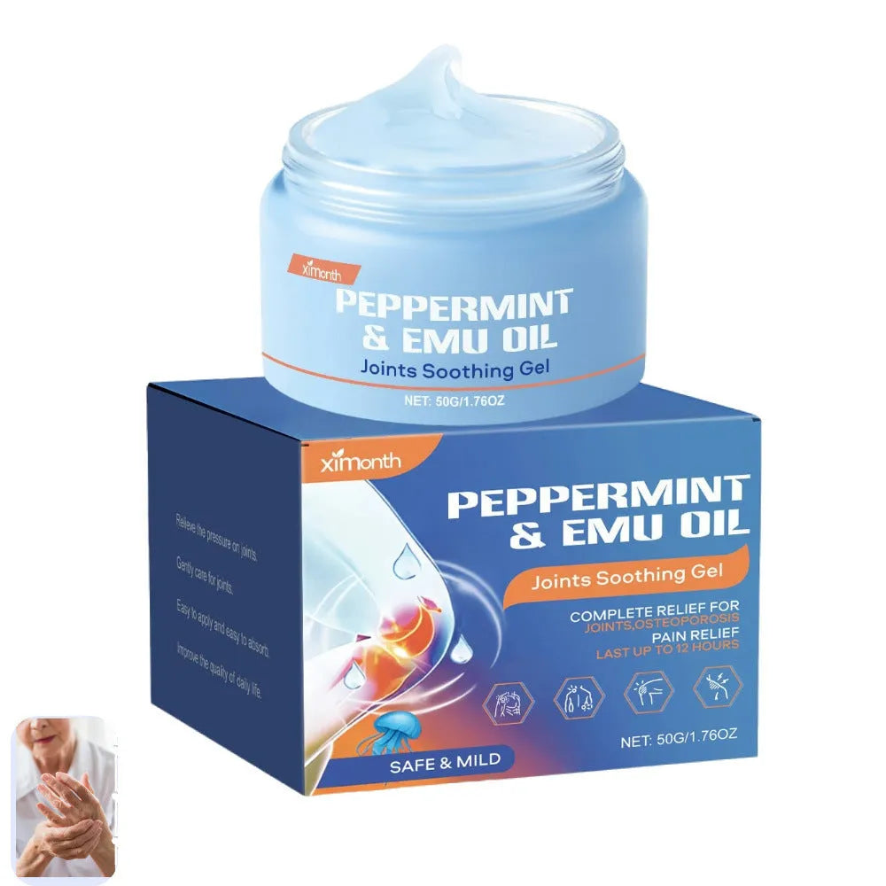 50g tube of joint soothing gel with menthol and emu oil topical analgesic