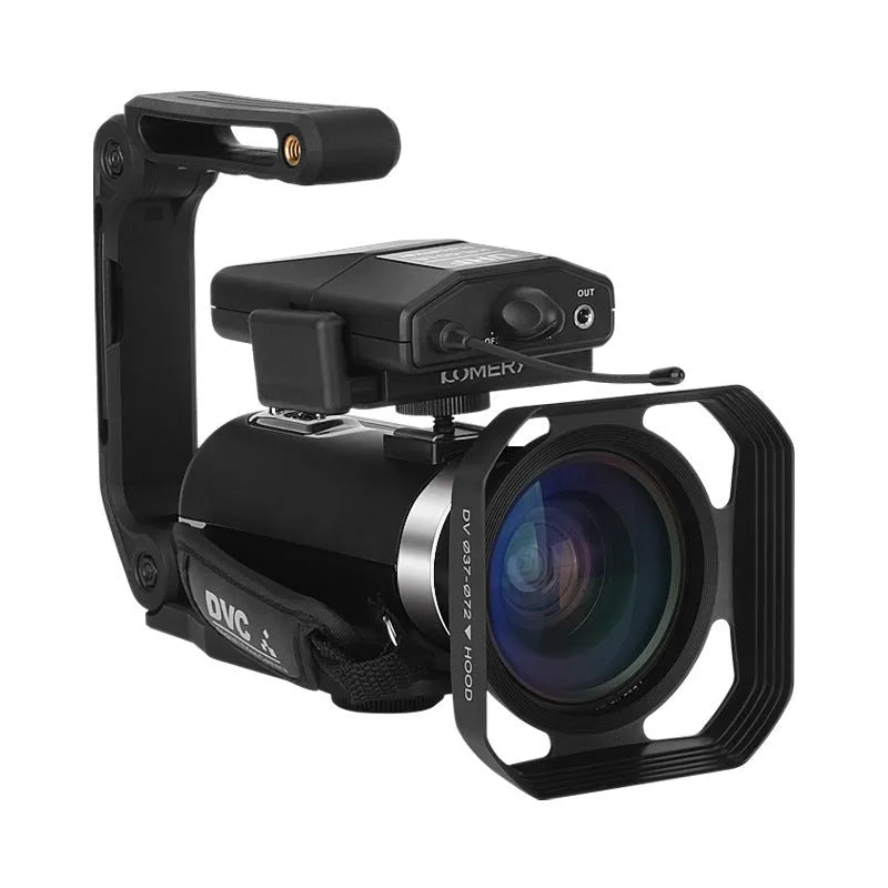 Black digital night vision camera with 3-inch screen, lens, and WiFi connectivity