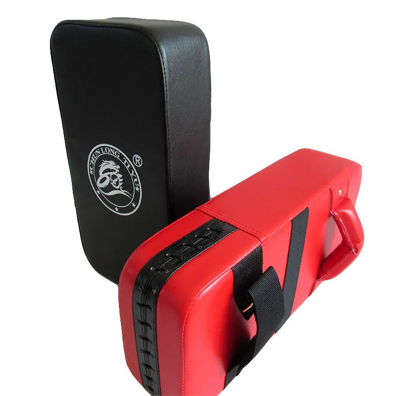 Red square PU leather taekwondo foot target pad for kicking practice