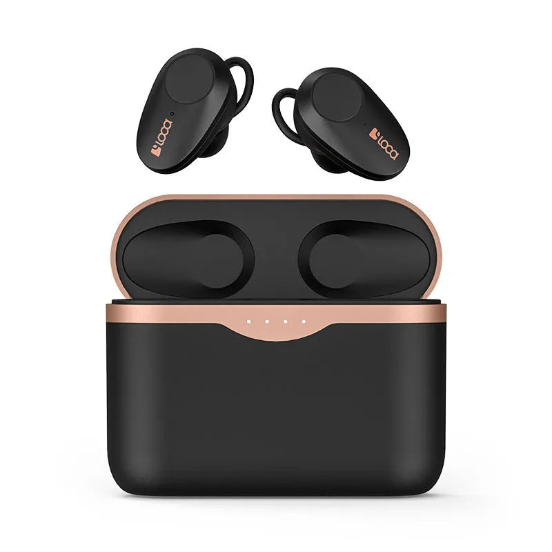 Black wireless Bluetooth headphones with ANC and a charging stand featuring type-C and wireless charging