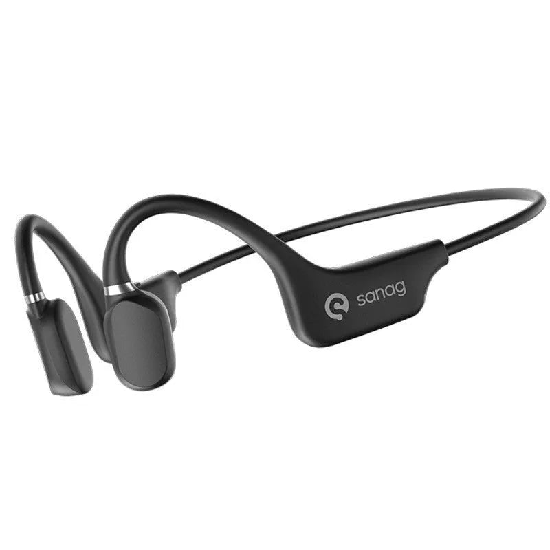 Bone conduction Bluetooth wireless headset in neck-hanging design for sports running