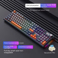 Mechanical keyboard with three connection modes showing Sea and Air Shaft Pro colour variant