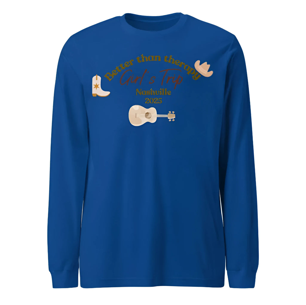 Blue men's loose fit round neck sweater with printed letter patterns in Korean Japanese casual style