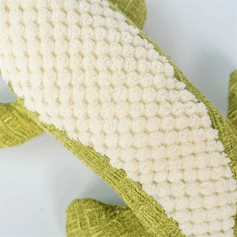 Corn grid shaped pet plush toy in three colour options with biting sound feature for cats and dogs