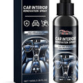 Car interior renovation spray aerosol can for dashboard and plastic surface restoration