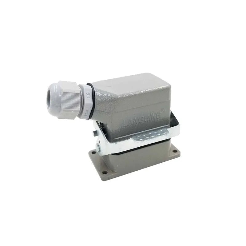 Rectangular hot runner plug connector core HDC-HE-006-1-6 with copper silver plated contacts for industrial automation