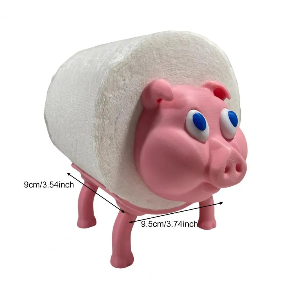Creative animal dog-shaped tissue holder in solid colour, 8cm x 10.5cm, on a desk